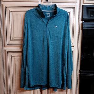 Northyard Quarterzip Teal - 3XL‎